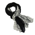 thumbnail image 1 of asdoklhq Silk Scarf For Women's Scarves With Versatile Silk Scarves Floral Shawls Scarves Black Free Size, 1 of 3
