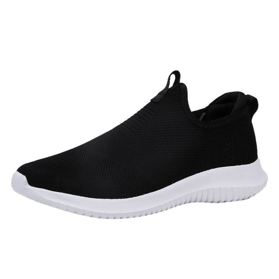 asdoklhq Sneakers for Men Wide,Couple Woven Breathable Casual Shoes Ultra Light Hollow Soft Bottom Mesh Shoes