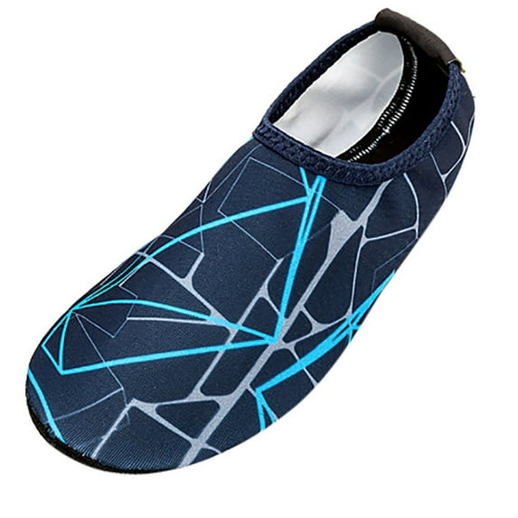 asdoklhq Sneakers for Men Wide,Men's Striped Beach Shoes Swimming Diving Socks Drifting River Wading Shoes