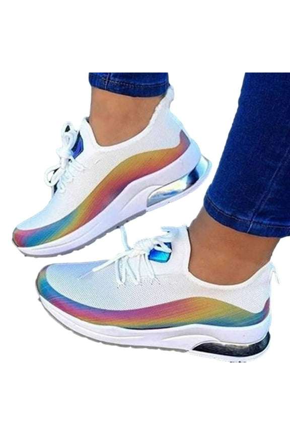 Sneakers for Women,Summer Plus Size Fashion Casual Mesh Breathable Women's Sports Shoes