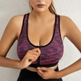 thumbnail image 1 of asdoklhq Sports Bras for Women,Zip Front Sports Bra Post-Surgery Bra Active Yoga Sports Bras, 1 of 5