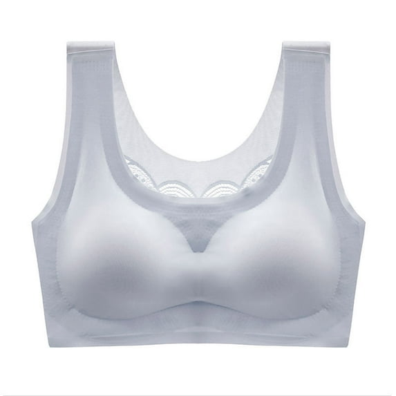 asdoklhq Summer Fall Sports Bras for Women 2025,Womens Fashion Plus Clearance Women's No Steel Ring Lactation Vest Bra Back Adjustment Yoga Running Bra