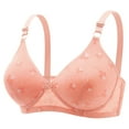 thumbnail image 1 of asdoklhq Summer Fall Sports Bras for Women 2025,Womens Fashion Plus Clearance Women's Thin Large Size Breathable Gathered Underwear Women's Non-steel Bra Daily Bra, 1 of 2