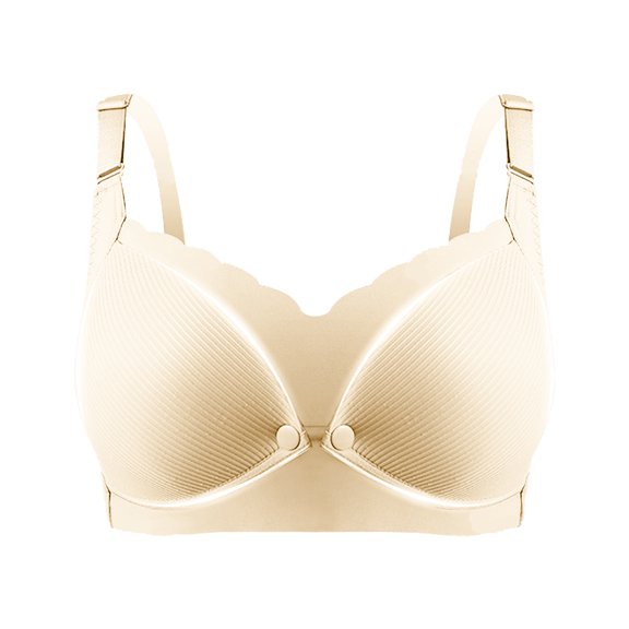 asdoklhq Summer Fall Sports Bras for Women 2026,Womens Fashion Plus Ladies Comfortable Breathable No Steel Ring Front Buckle Breastfeeding Bra Woman Underwear