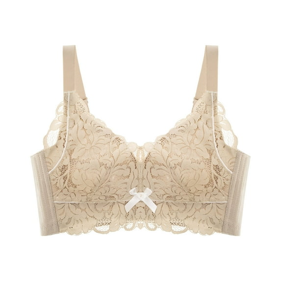 asdoklhq Summer Fall Sports Bras for Women 2025,Womens Fashion Plus Clearance Ladies Comfortable Breathable No Steel Ring Sexy Lace Gathering Adjustment Lift Bra Woman Underwear