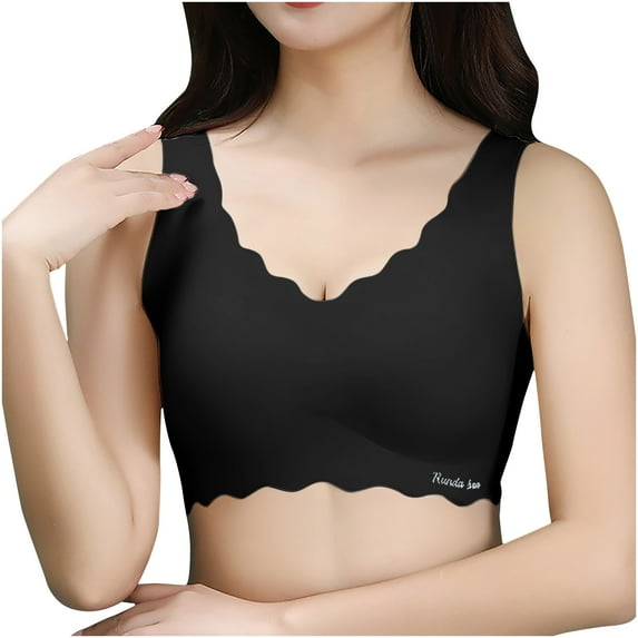 asdoklhq Summer Fall Sports Bras for Women 2026,Womens Fashion Plus Women Fashion Sports Bra Wire Free Underwear One-Piece Bra Everyday Underwear