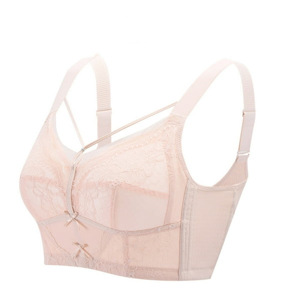 asdoklhq Summer Fall Sports Bras for Women 2025,Womens Fashion Plus Clearance Women Fashion Sports Lace Bra Wire Free Underwear One-Piece Bra Everyday Underwear