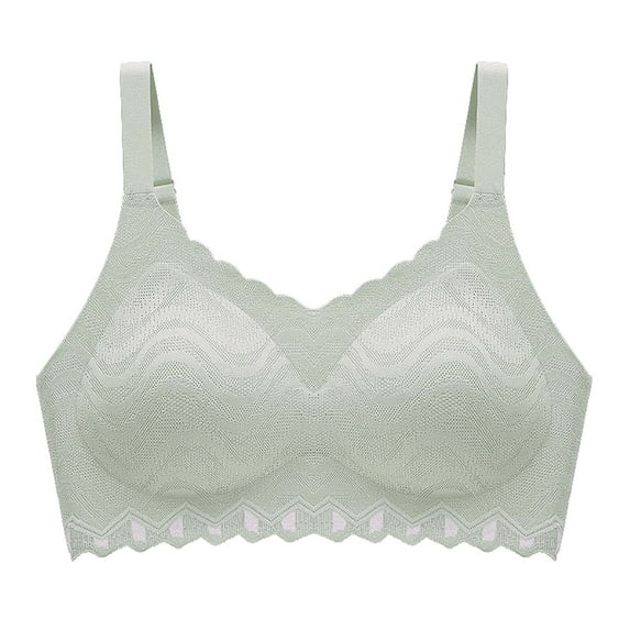 asdoklhq Summer Fall Sports Bras for Women 2026,Womens Fashion Plus Women's Push-up Non-slip Lace Flower Surface Beautiful Back Seamless Push-up One-piece Bra without Steel Ring