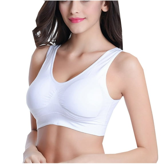 asdoklhq Summer Fall Sports Bras for Women 2023,Womens Fashion Plus Clearance Women Fashion No Rims Wireless Non-Marking Adjustable Yoga Sports Bra