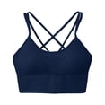 thumbnail image 1 of asdoklhq Summer Fall Sports Bras for Women 2023,Womens Fashion Plus Clearance Women Seamless Sports Bra Wirefree Yoga Bra with Removable Pads, 1 of 2