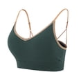 thumbnail image 1 of asdoklhq Summer Fall Sports Bras for Women 2025,Womens Fashion Plus Clearance Women's Ruched Sports Bras Padded Workout Tops Medium Support Crop Tops, 1 of 2