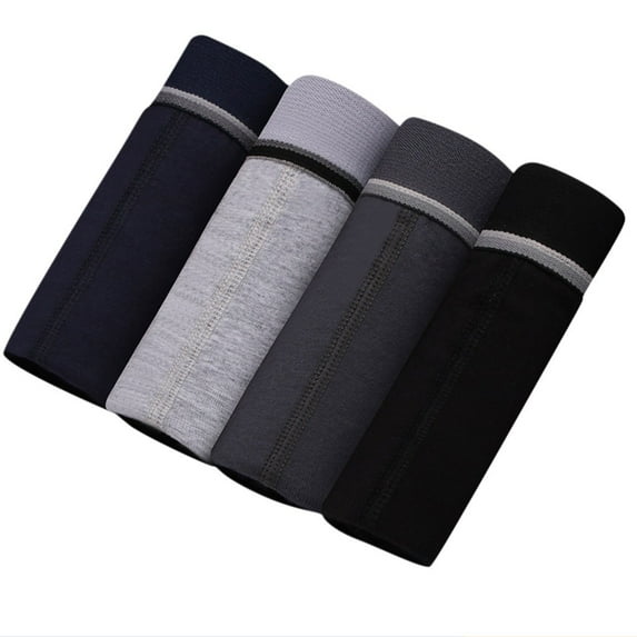 asdoklhq Underwear for Men,4 Pack Men's Underwear Cotton Boxer Briefs Shorts Pouch Soft Underpants Knicke