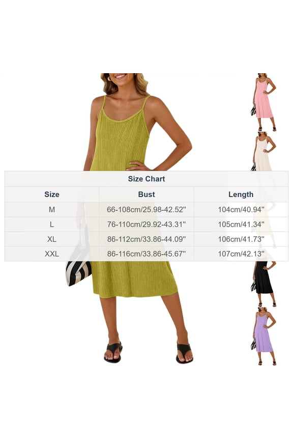 Wedding Guest Dresses for Women Beach Dress Pastel Dress A Line Dress Fashion Women Summer Casaul Solid Camis Sleeveless Bandage Long Dress White 2X