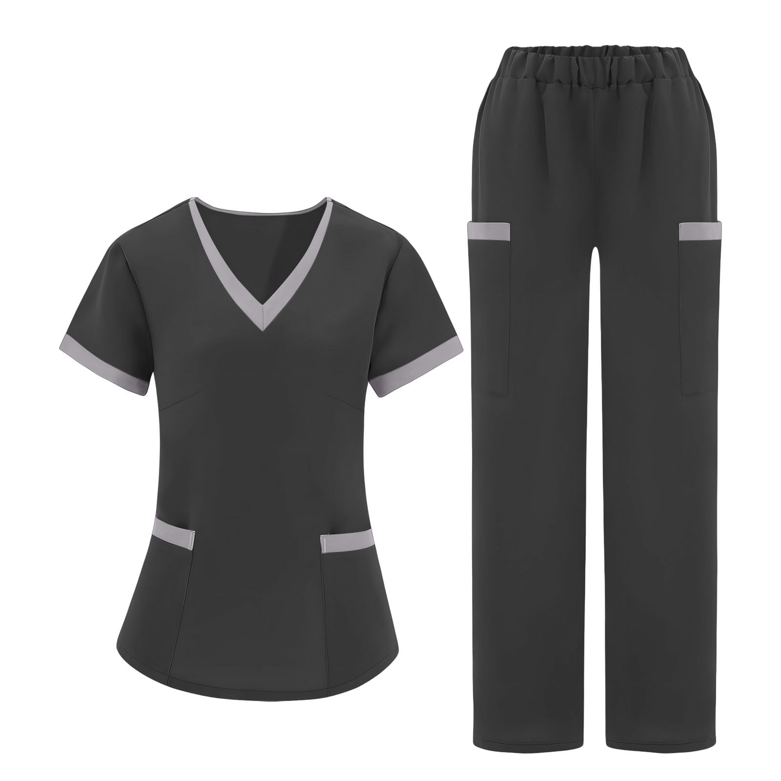 asdoklhq Women's Scrub Set Breathable Stretchy Pants Women's Color ...