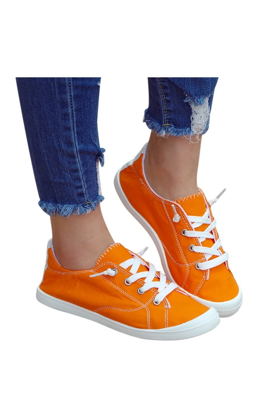 Womens Casual Shoes,Low-cut Canvas Shoes One-foot Lazy Korean Version Student Casual Flat Shoes