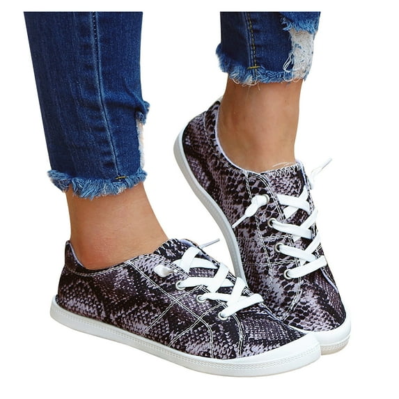 asdoklhq Womens Casual Shoes,Low-cut Canvas Shoes One-foot Lazy Korean Version Student Casual Flat Shoes