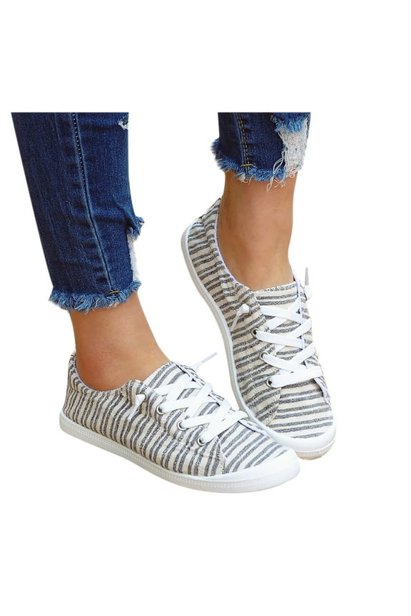 Womens Casual Shoes,Low-cut Canvas Shoes One-foot Lazy Korean Version Student Casual Flat Shoes