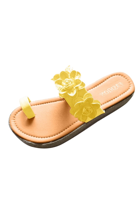 Womens Espadrilles,Womens Sandals Open Toe Flower Pattern Thick Bottom Flip Flop Weaving Slippers