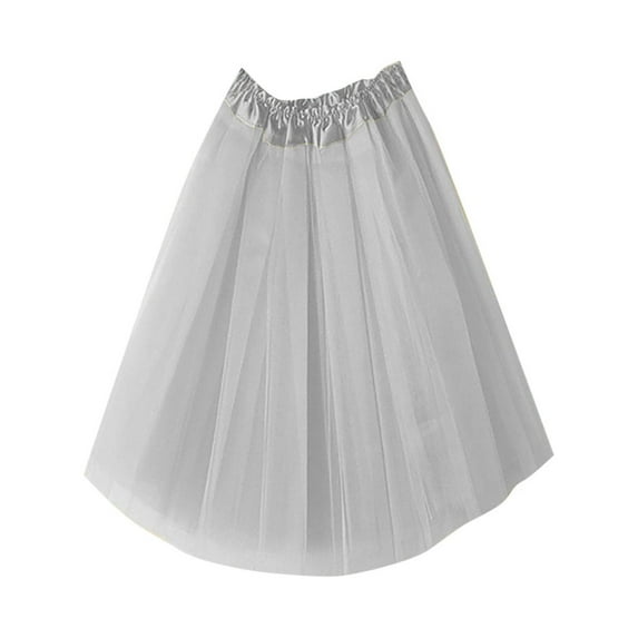 asdoklhq Womens Plus Size Clearance Dresses, Womens High Quality Pleated Gauze Short Skirt Adult Tutu Dancing Skirt