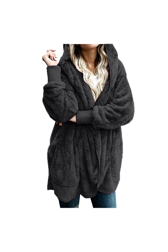 Womens Plus Size Coats Clearance Women Winter Warm Coat Jacket Parka Outwear Ladies Cardigan Coat