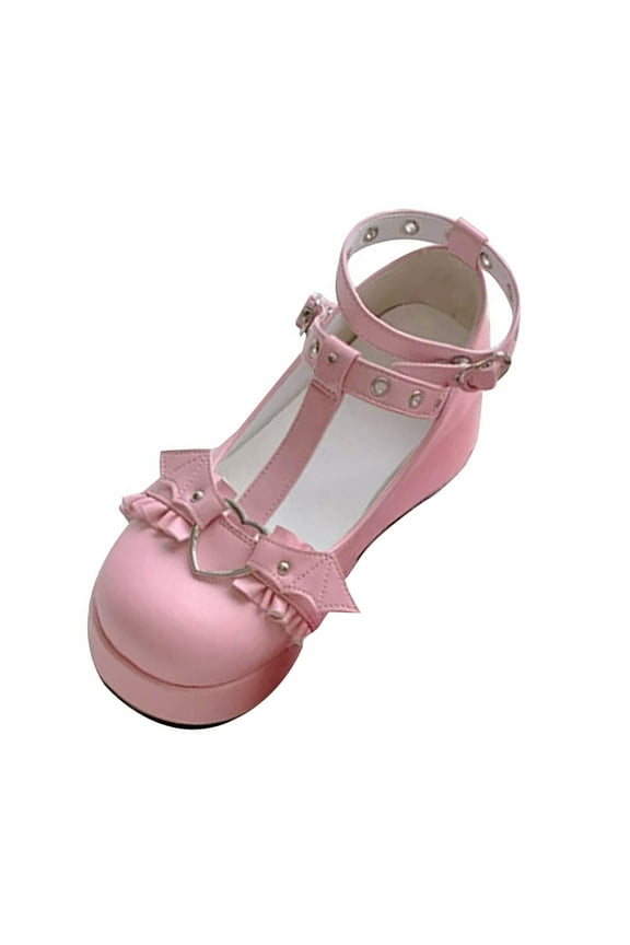 Womens Slip On Shoes Wide Width,Women's Shoes Sweet Bow Round Toe Ankle Platform Dress Pumps Shoes Oxfords