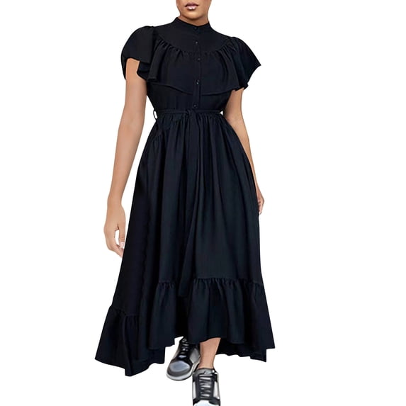 asdoklhq Womens Sweater Dress Womens Inlaid Hollow Tight Fitting Hip Hugging Long Sleeved Dress Black S