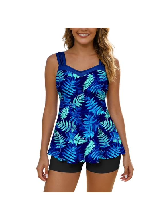 Womens Swimsuits Cami Strap One Piece Swimsuits Womens Bikini Sets Solid Swimsuits Supportive Wide Strap Two Piece Bathing Suit Multicolor XL