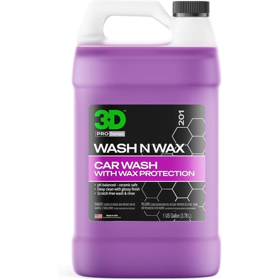 ash N ax Car ash Soap - pH Balanced, Easy Rinse, Scratch Free Soap ith ax Protection - 1 Gallon