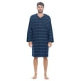 thumbnail image 1 of ashford & brooks mens flannel plaid long sleep shirt henley nightshirt, 1 of 6