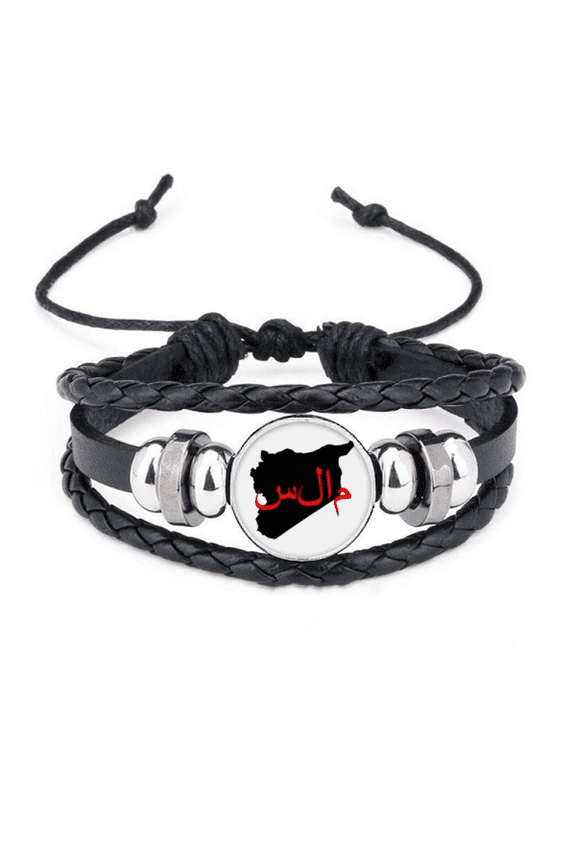 asiac language quote hope bracelet braided leather woven wristband
