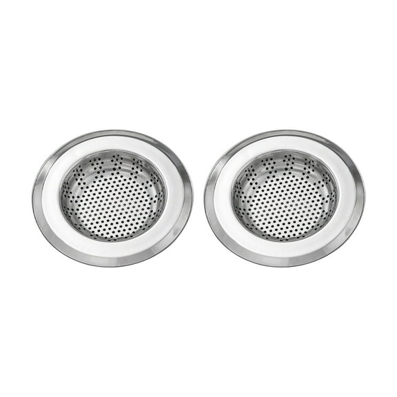 asjyhkr 2PCS Kitchen Sink Strainers, Sink Drain Filter, Sink Basket Strainer, 4.5 Inch Stainless Steel Sink Drain Strainer, Food Scraps Catcher for Kitchen