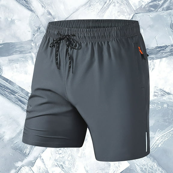 asjyhkr Athletic Gym Shorts for Men Quick Drying Lightweight Athletic Running Tennis Hiking Basketball Shorts with Zipper Pockets