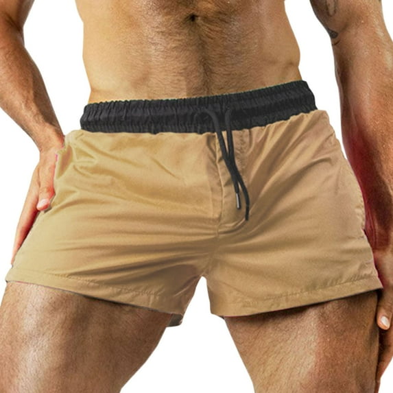 asjyhkr Athletic Running Shorts for Men Drawstring Elastic Waist Quick Drying Workout Summer Beach Shorts