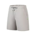 thumbnail image 1 of asjyhkr Athletic Shorts for Men Drawstring Elastic Waist Running Gym Shorts with Pockets, 1 of 2