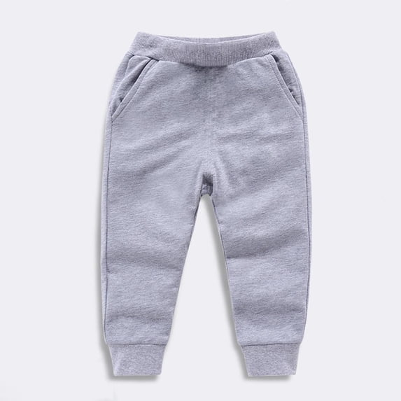 asjyhkr Baby Toddler Kids Boys Girls Jogger Elastic Waist Sweatpants with Pockets 1-13 Years Casual Breathable Workout Back School Playing Solid Color Pants,Size 80-160