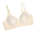 thumbnail image 1 of asjyhkr Bras for Women Soft Underwire Casual Supportive Padded Dailywear Breathable Comfy Adjustable Strap Push up Bras(X-Large,White), 1 of 4