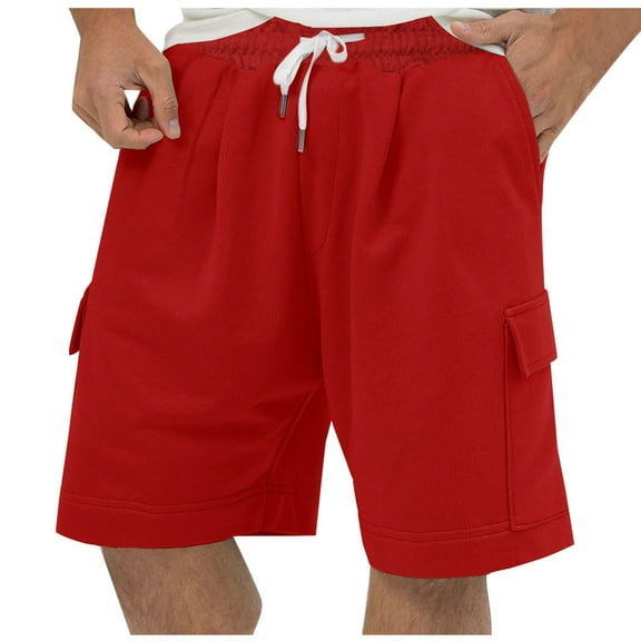 asjyhkr Cargo Shorts for Men Cotton Casual with Mutli Pockets Workout Running Gym Shorts(M-3XL)
