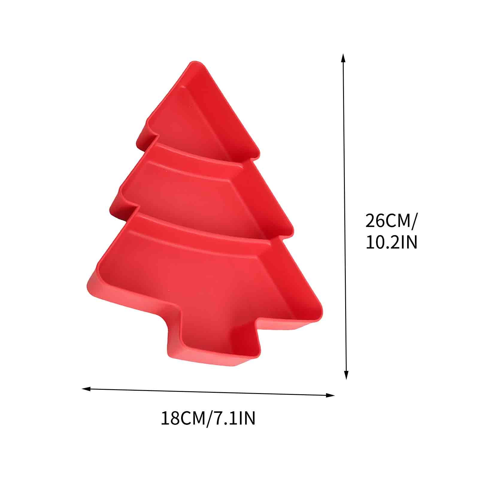 asjyhkr Christmas Tree Tray, Christmas Platters and Trays Plastic