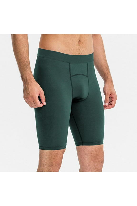 Compression Shorts for Men Elastic Waist Summer Quick Drying Athletic Running Gym Baselayer Shorts
