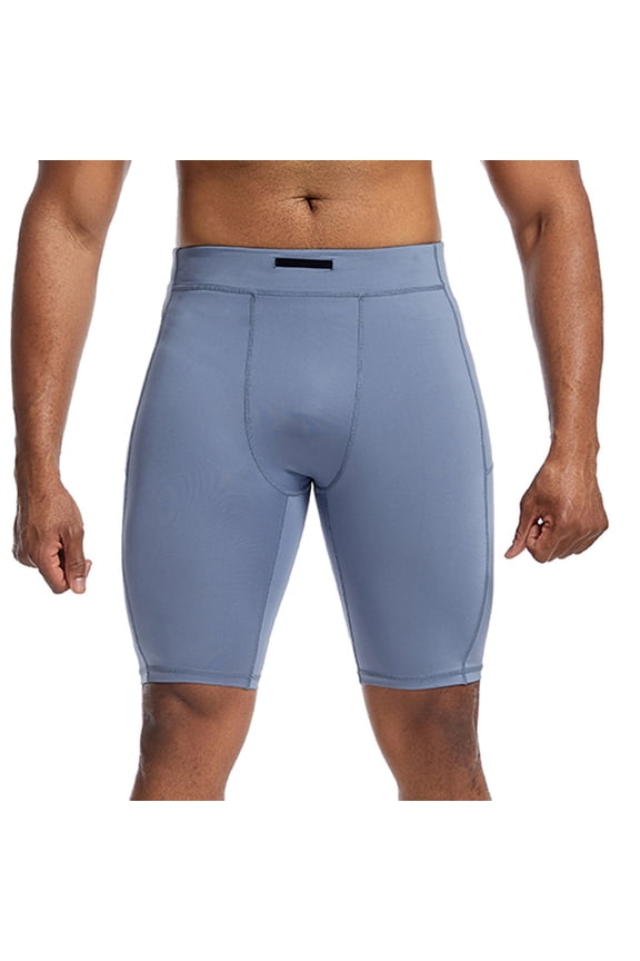 Compression Shorts for Men Running Athletic Gym Spandex Breathable Slim Fitted Base Layer