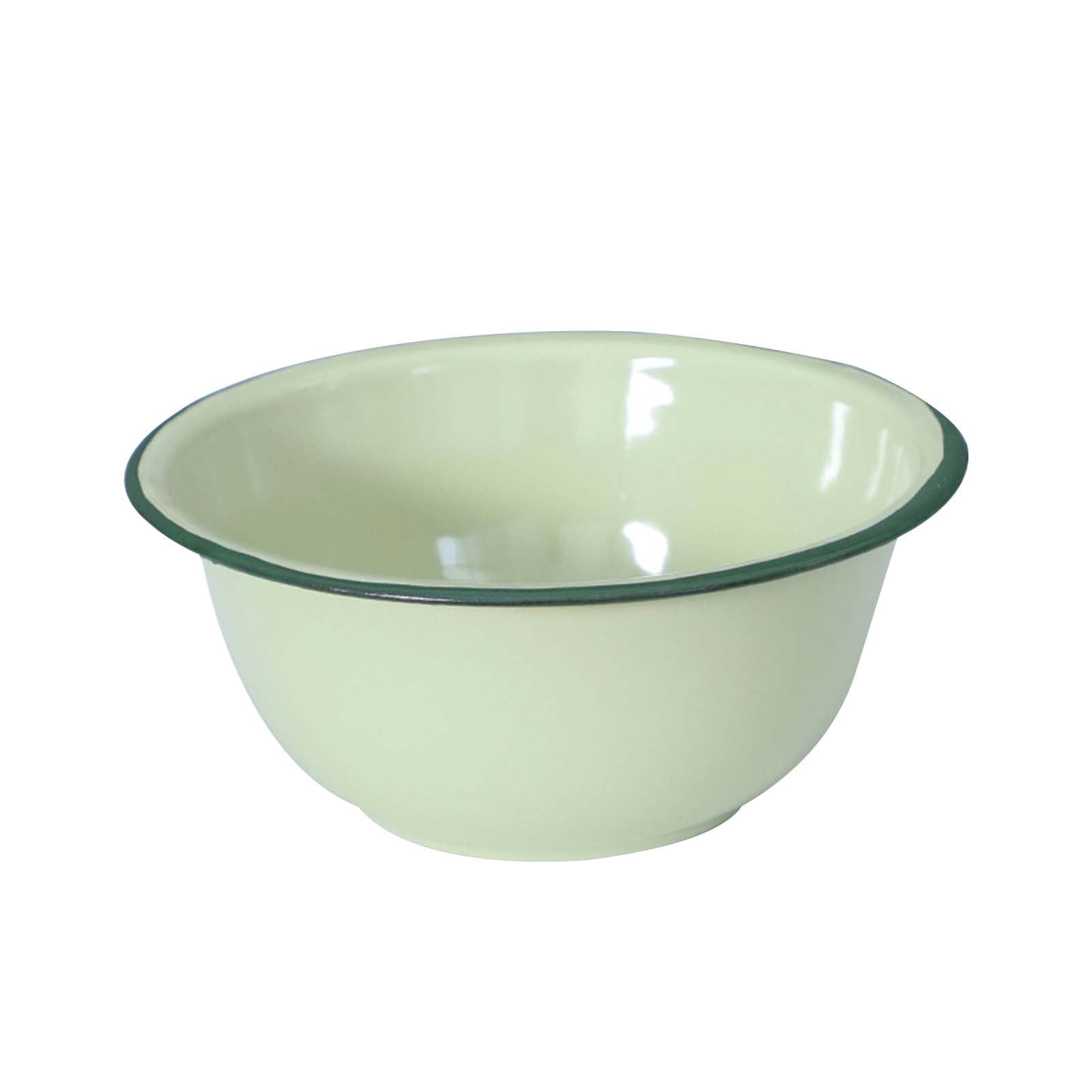 asjyhkr Enamel Soup Bowl Vintage Enameled Basin Retro Enameled Bowl