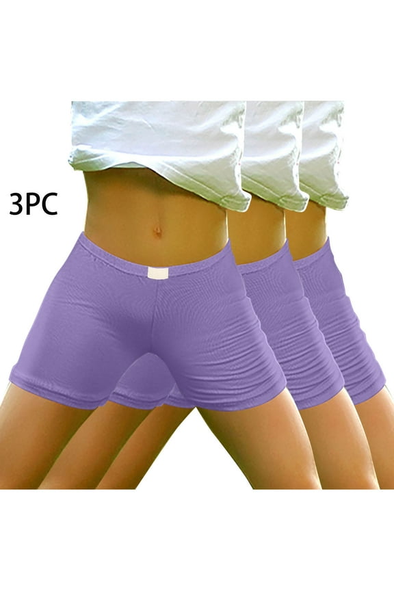 Girls 3 Pack Athletic Shorts Cotton Elastic Waist Volleyball Running Shorts Gym Workout Active 4-14 Y