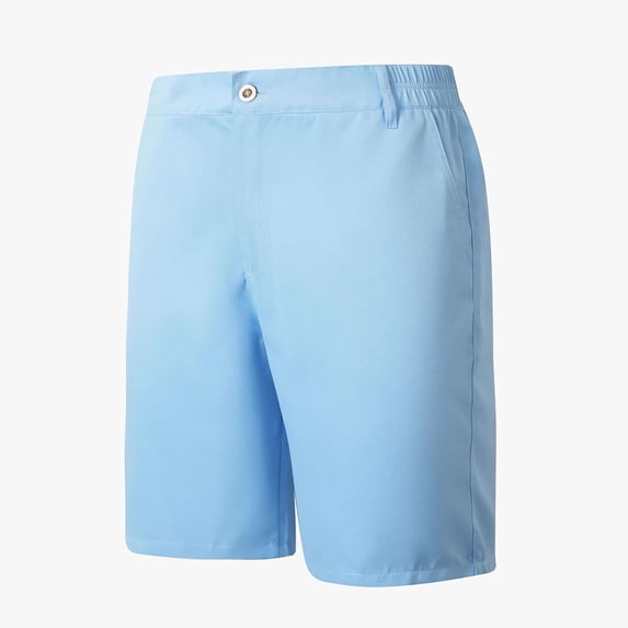 asjyhkr Golf Shorts for Men Elastic Waist Button with Pocket Straight Leg Active Wear Comfortable Shorts