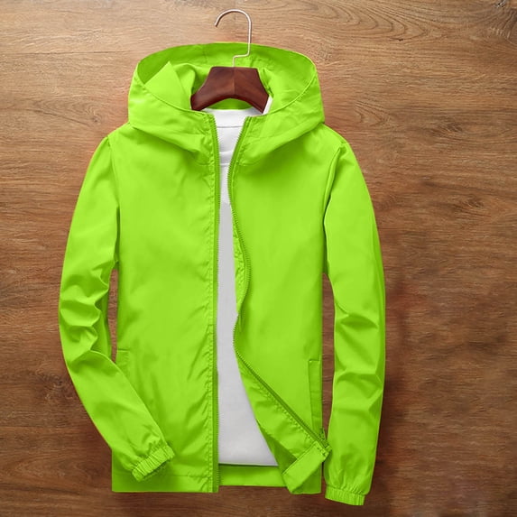 asjyhkr Hoodies for Kids Boys Girls Long Sleeve Hooded Crew Neck Zipper Jackets 3-12 Years Waterproof Athletic Outdoor Workout Solid Color Cardigan Coat,Size 110-150
