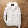 thumbnail image 1 of asjyhkr Hoodies for Kids Boys Girls Long Sleeve Hooded Crew Neck Zipper Jackets 3-12 Years Waterproof Athletic Outdoor Workout Solid Color Cardigan Coat,Size 110-150, 1 of 6