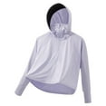 thumbnail image 1 of asjyhkr Hoodies for Kids Boys Girls Upf 50+ Long Sleeve Hooded Zipper Shirts 3-14 Years Breathable UV Protection Outdoor Playing Traveling Sun Shirts,Size 110-160, 1 of 2