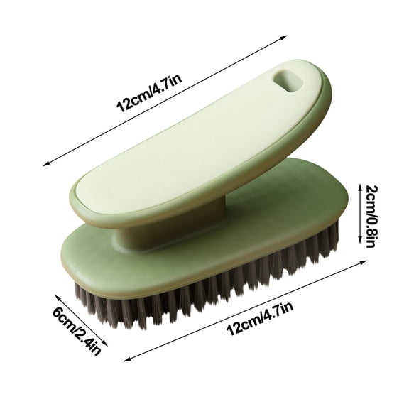 asjyhkr Laundry Scrub Brush Soft Bristle Brush Shoe Cleaning Brush for Stains Clothes Scrubbing Brush Household Cleaning Tool for Bathroom Countertops Bathtubs
