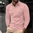 thumbnail image 1 of asjyhkr Long Sleeve for Men Button Lapel Undershirts Mesh Breathable Casual Hiking Golf Fishing Shirts, 1 of 6