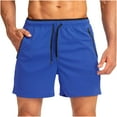 thumbnail image 1 of asjyhkr Mens Athletic Gym Shorts with Zipper Pockets Drawstring Quick Drying Sport Runing Shorts Assorted Color(S-3XL), 1 of 3