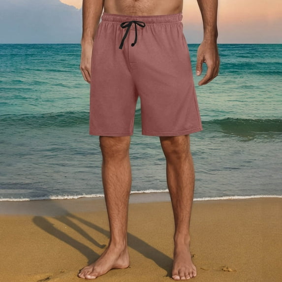 asjyhkr Mens Athletic Shorts Casual Cotton Drawstring Elastic Waist Summer Basketball Tennis Hiking Shorts with Pockets